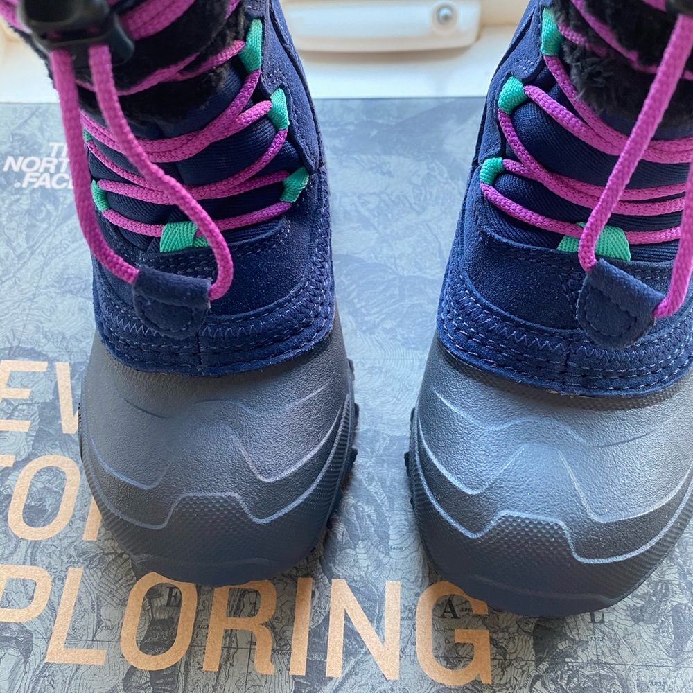 The north face girls blue winter snow boots 10 - Picture 2 of 6